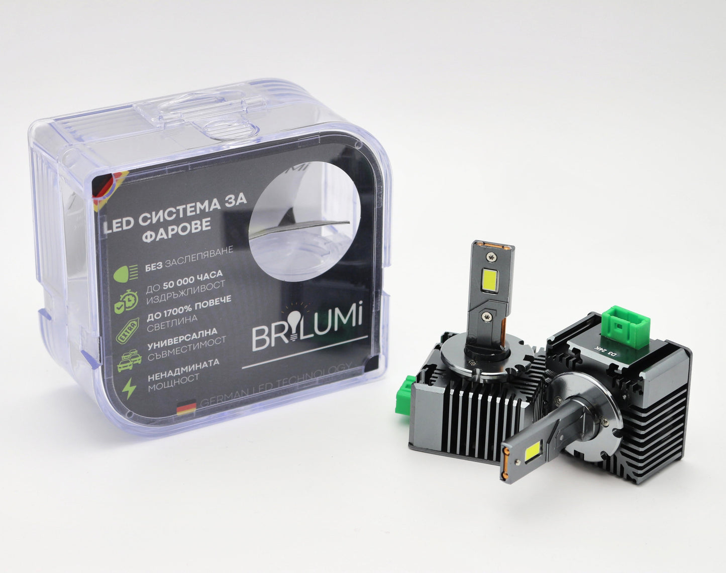 LED soustava pro světlomety D3S - BRILUMI XENITE - 100W - CANBUS 6000K