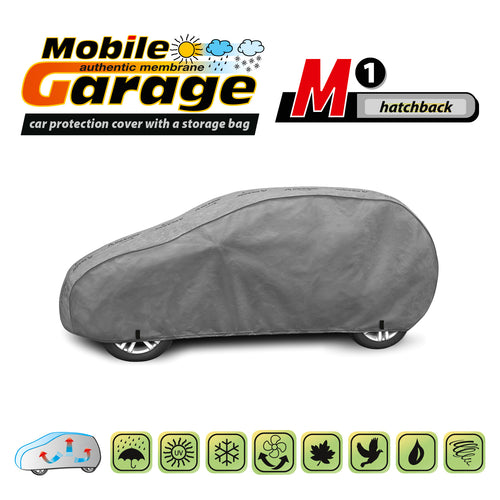 Přikrývka na auto Kegel Mobile velikost M1 šedá pro hatchback 355-380 cm