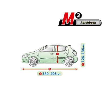 Přikrývka na auto Kegel Mobile velikost M2 šedá pro hatchback 380-405 cm