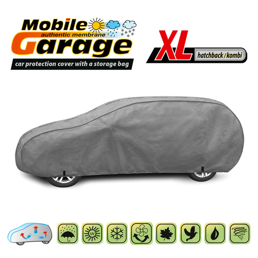 Přikrývka na auto Kegel Mobile velikost XL šedá pro hatchback nebo kombi 455-485 cm