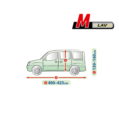 Přikrývka na auto Kegel Mobile velikost M šedá pro VAN/VAŇ 400-423 cm