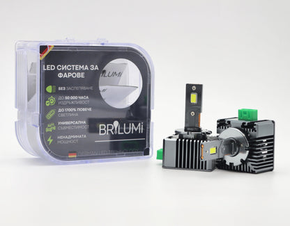 LED soustava pro světlomety D3S - BRILUMI XENITE - 100W - CANBUS 6000K