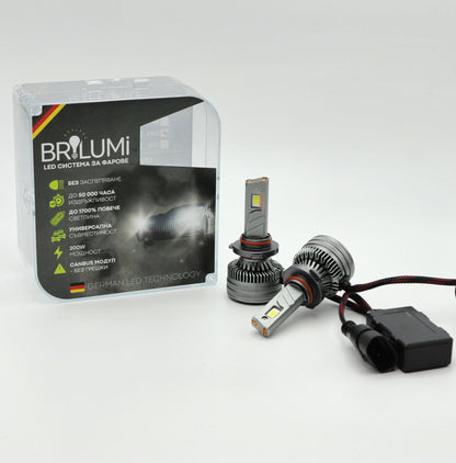 LED žárovky HB3 BRILUMI ZENITH 200W CANBUS 6000K – Jasné světlo