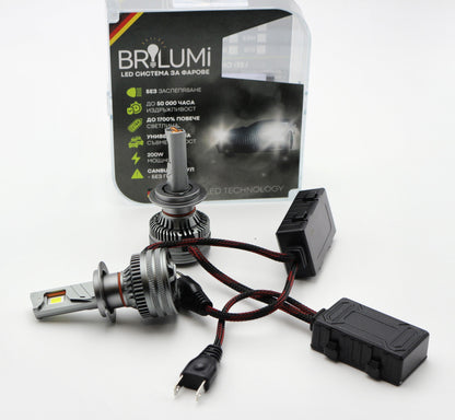 LED žárovky H7 BRILUMI ZENITH 200W CANBUS 6000K – Jasné světlo