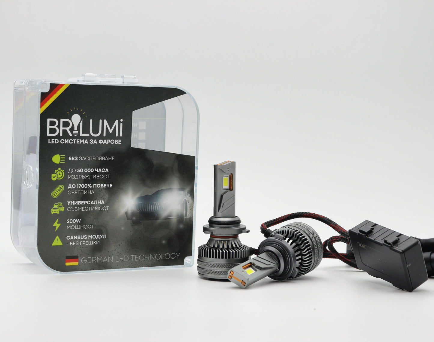 LED žárovky HB4 BRILUMI ZENITH 200W CANBUS 6000K – Jasné světlo