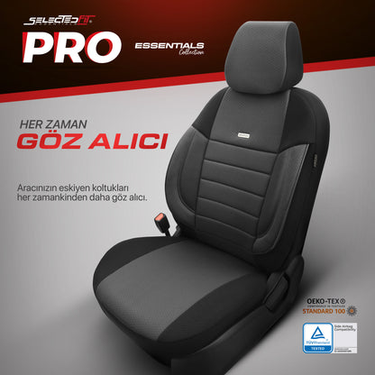 Potahový set Selectedfit Pro 101 – černý, pro přední a zadní sedadla
