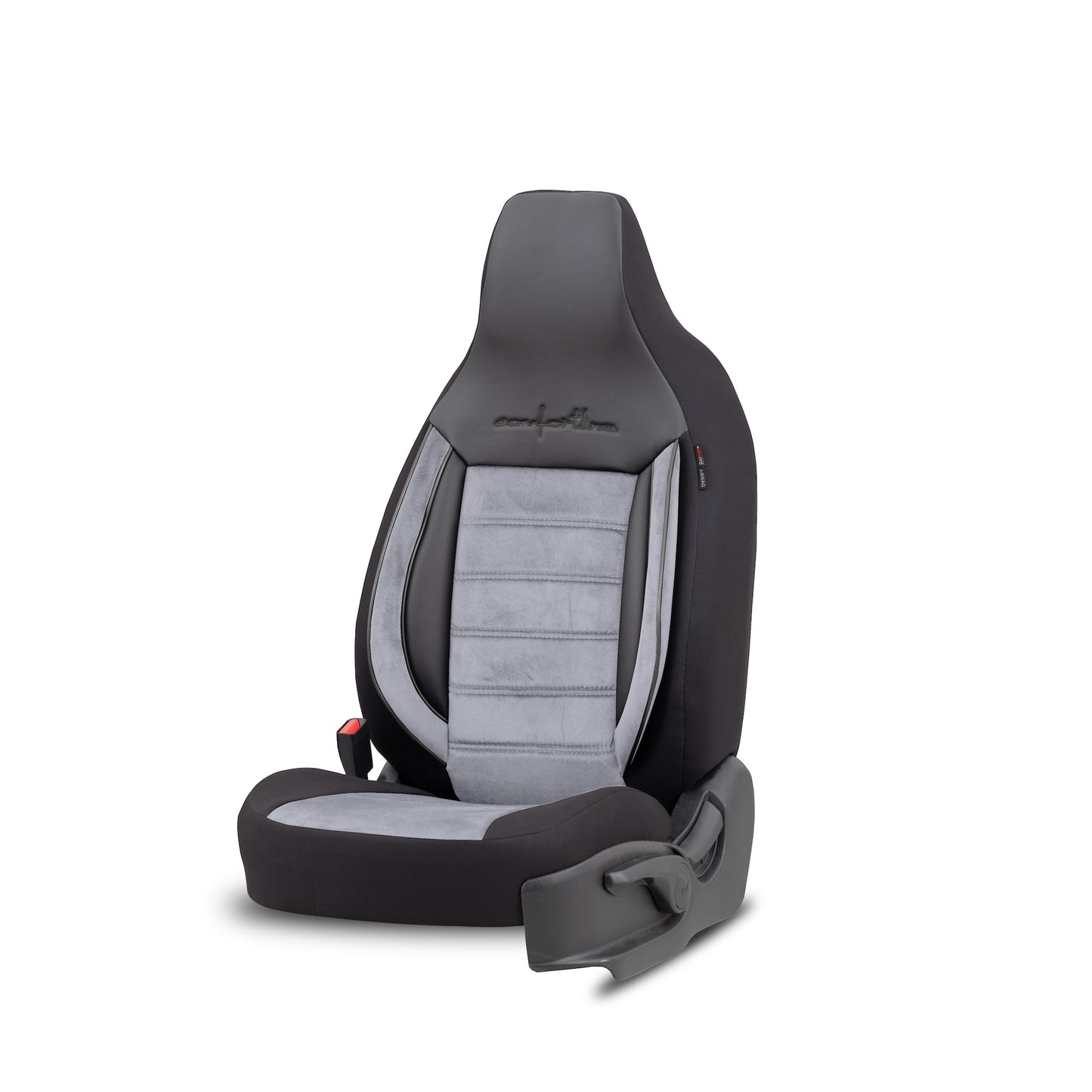 Sada potahů Comfortline City – černá/šedá, s alcantarou, pro přední a zadní sedadla (pro malé městské vozy)