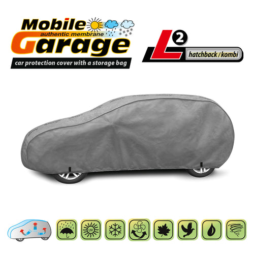 Přikrývka na auto Kegel Mobile velikost L2 šedá pro hatchback nebo kombi 430-455 cm