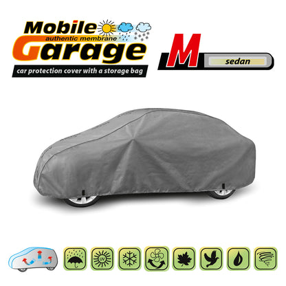 Přikrývka na auto Kegel Mobile velikost M šedá pro sedan 380-425 cm