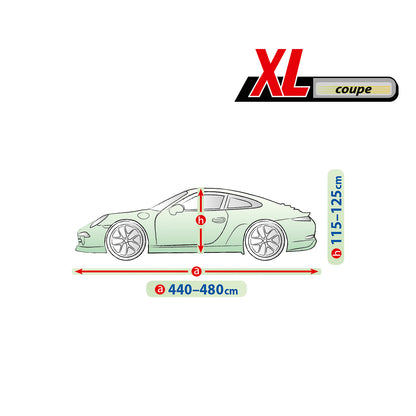 Přikrývka na auto Kegel Mobile velikost XL šedá pro kupé 440-480 cm