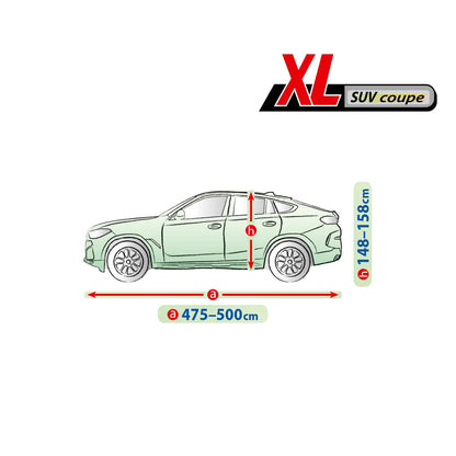 Přikrývka na auto Kegel Mobile velikost XL šedá pro SUV kupé 475-500 cm