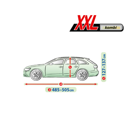 Přikrývka na auto Kegel Mobile velikost XXL šedá pro Combi/Комби 485-505 cm