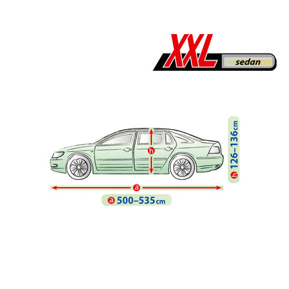 Přikrývka na auto Kegel Mobile velikost XXL šedá pro sedan 500-535 cm