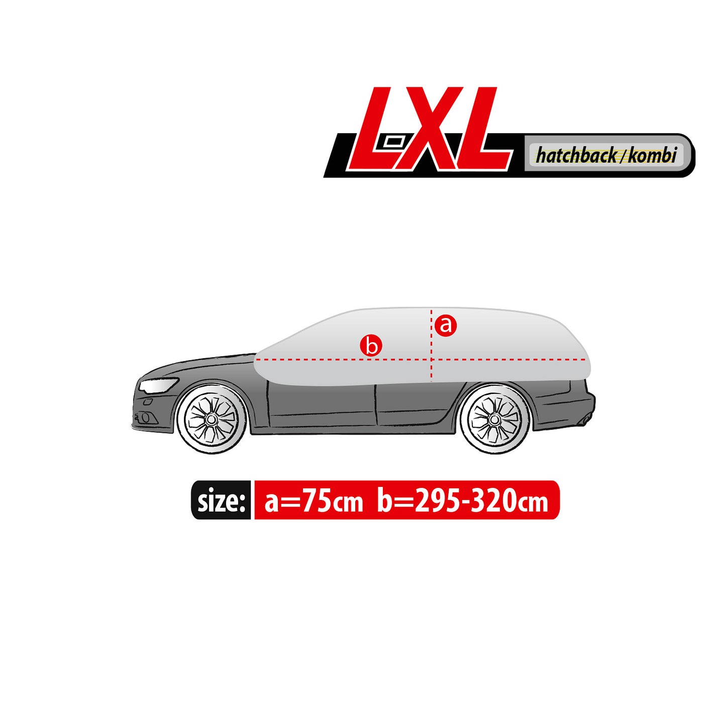 Přikrývka Kegel Optimal L-XL pro střechu a okna – hatchback/kombi