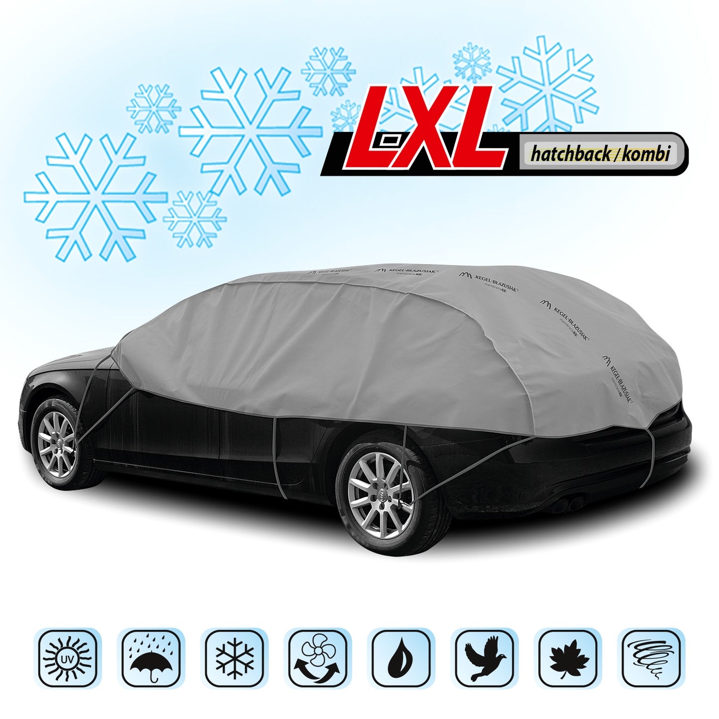 Přikrývka Kegel Optimal L-XL pro střechu a okna – hatchback/kombi