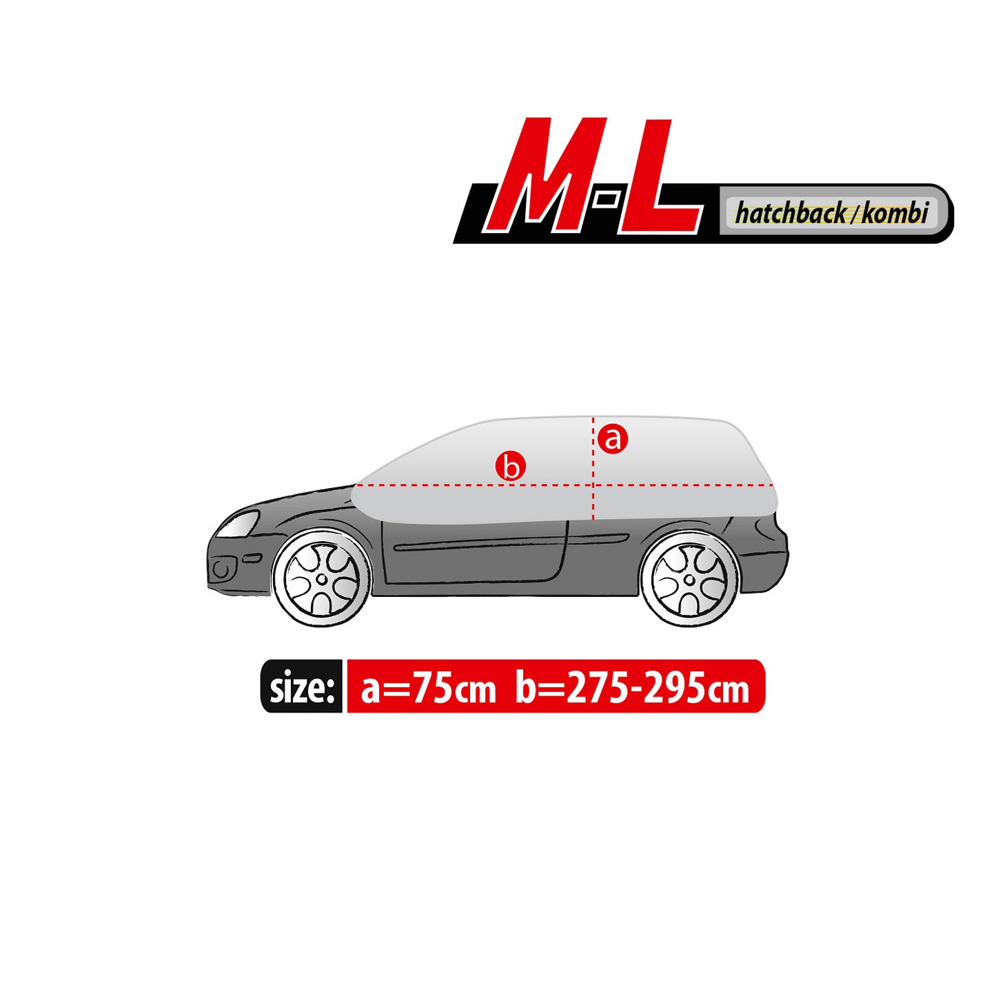 Přikrývka Kegel Optimal M-L pro střechu a okna – hatchback/kombi