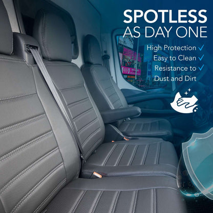 Kožené čalounění pro Mercedes-Benz Sprinter po roce 2019 | Sada 2+1 sedadel | Profesionální montáž